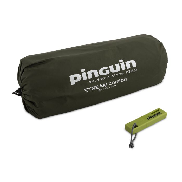 Materac turystyczny Pinguin Stream Comfort khaki || 'Materac\u0020turystyczny\u0020Pinguin\u0020Stream\u0020Comfort\u0020khaki'