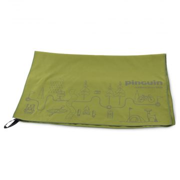 Ręcznik szybkoschnący Pinguin Micro TOWEL XL MAPA 75x150 green