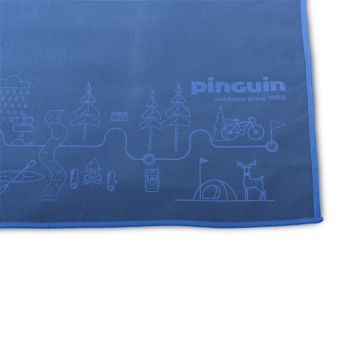 Ręcznik szybkoschnący Pinguin Micro Towel S Mapa 40x40 navy blue